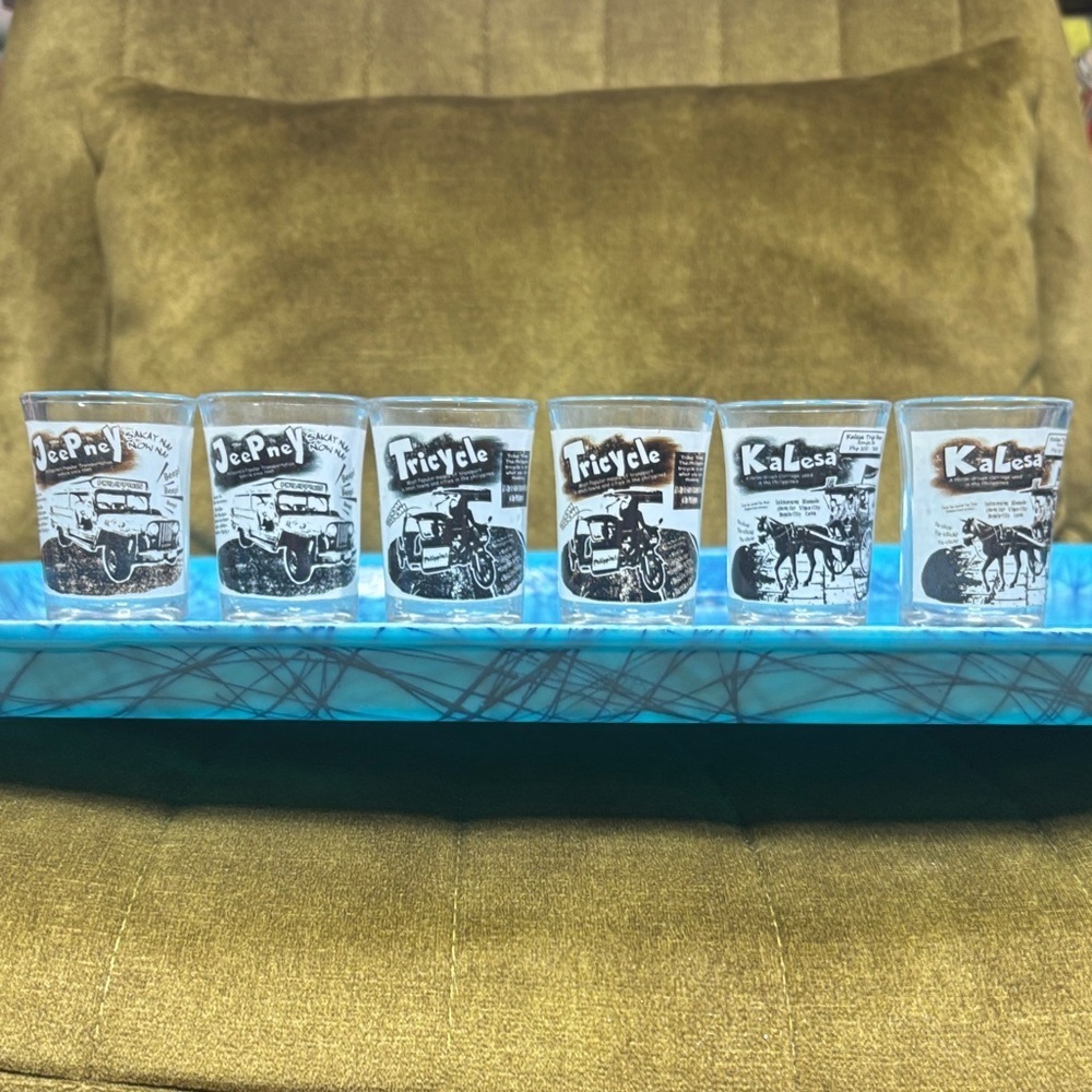 Kultura Filipino Vintage Vehicle Shot Glass Set